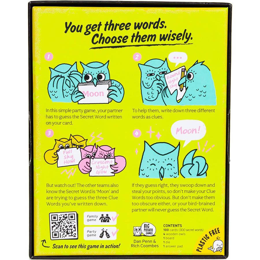 Big Potato Games - 3 Wise Words - Family Board Game - 4+ Players