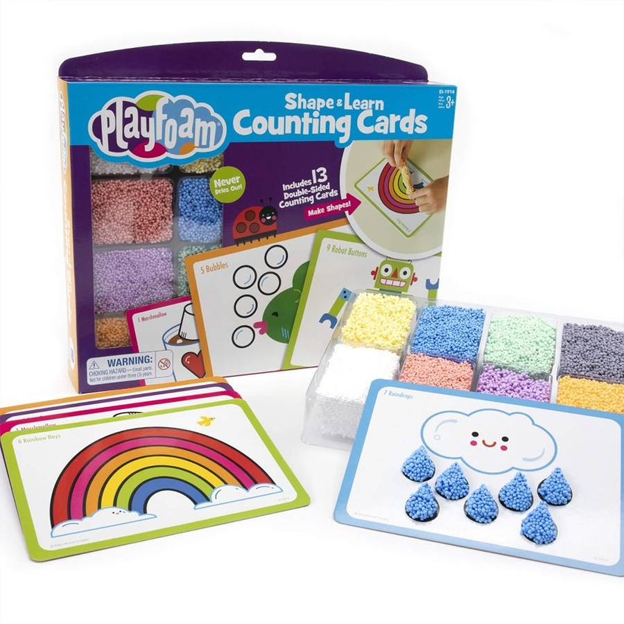 Educational Insights - Playfoam® Shape & Learn Counting Cards- Damaged Packaging