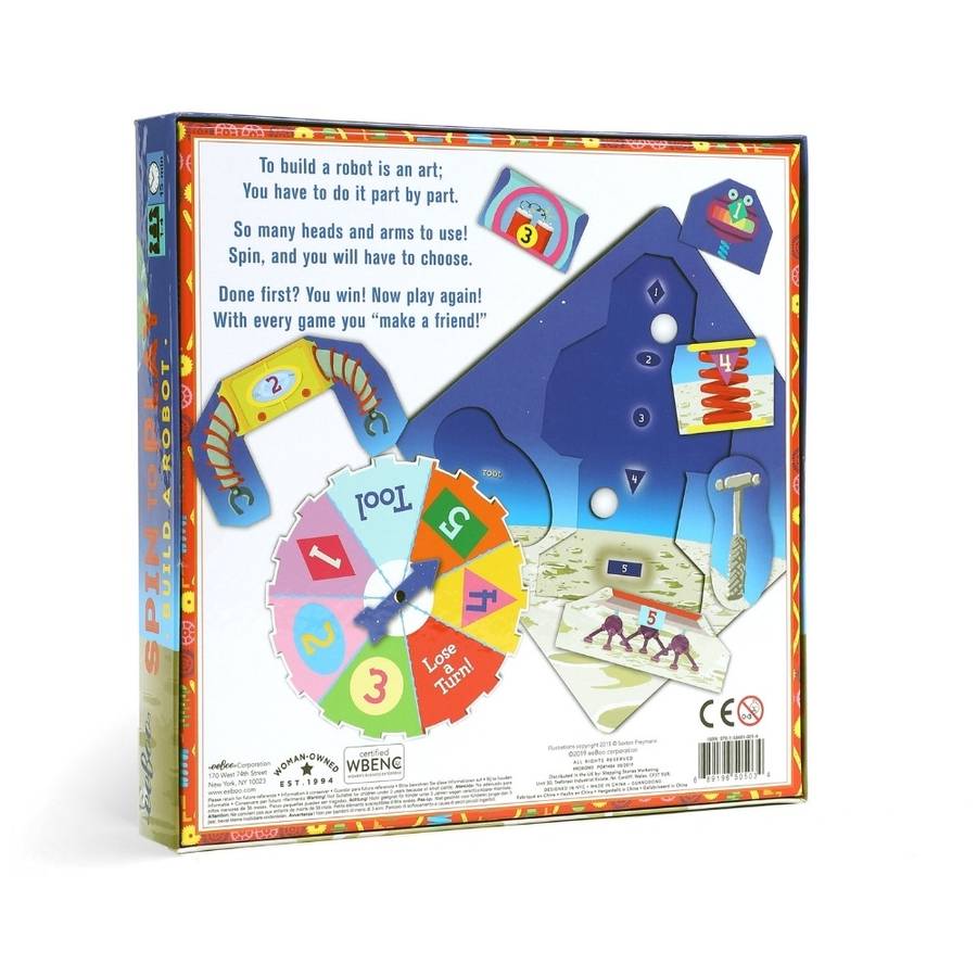 eeBoo - Build A Robot Spinner Puzzle Game