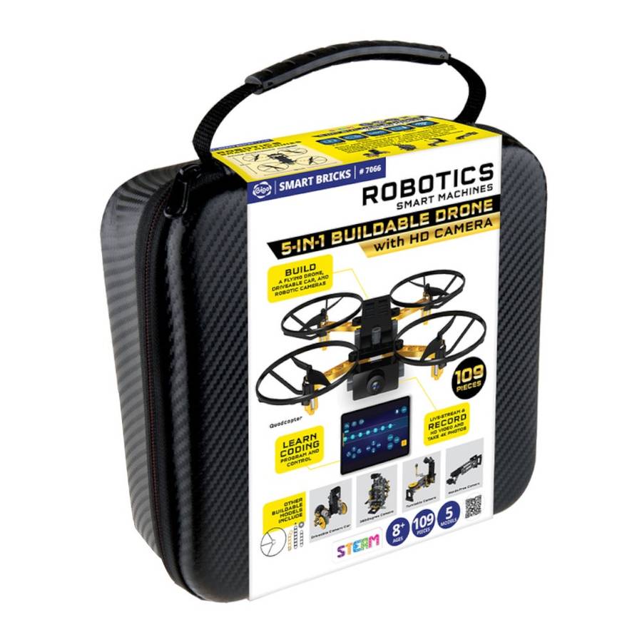 Gigo - Smart Machines Robotics 5-in-1 Buildable Drone with HD Camera- Damaged Packaging