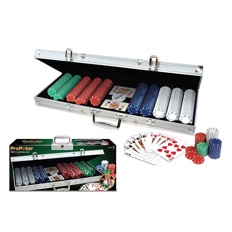 Ambassador - ProPoker Poker Chips In Aluminum Case 500 11.5g- Damaged Packaging