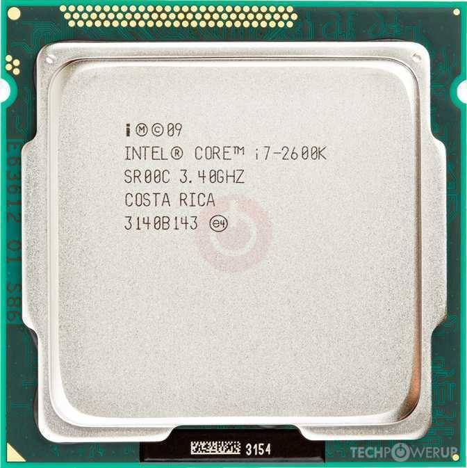 Intel Core i7 2600K Quad Core and 8Threads up to 3.8Ghz with Unlocked Multiplier