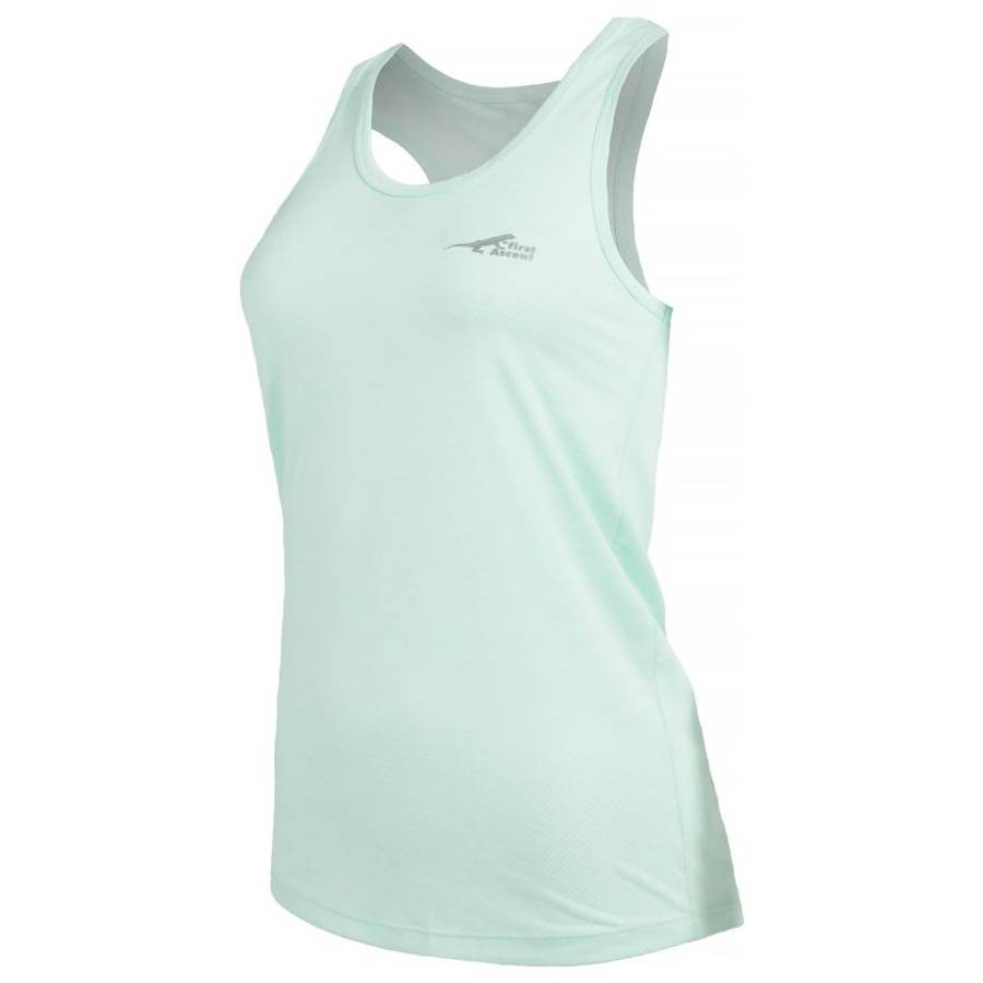 First Ascent Ladies Corefit Running Vest Fair Aqua