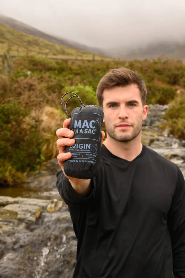Mac in a Sac Origin 2 Waterproof Unisex Jacket (Jet Black)