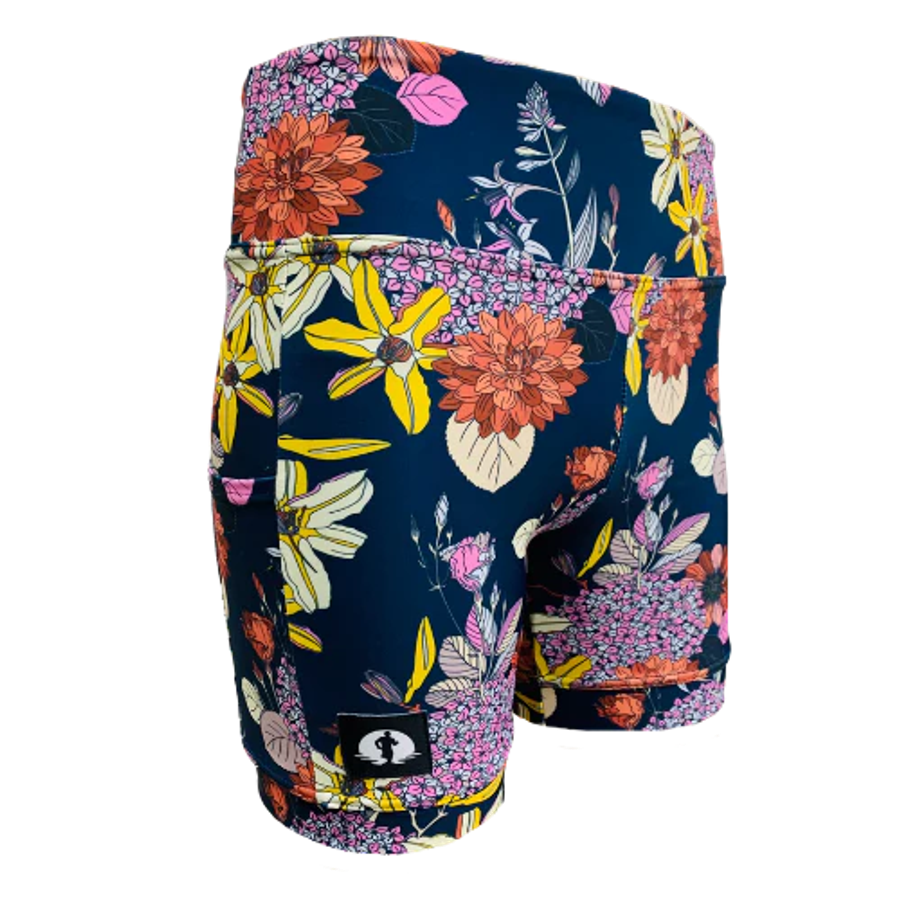 High Waist Funky Pants - Floral Charms