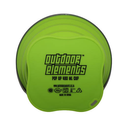 Outdoor Elements Pop Up Cup Green