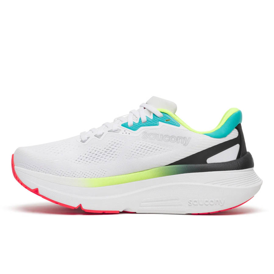 Saucony Guide 19 Road Running Shoes Men's (White/Citron)