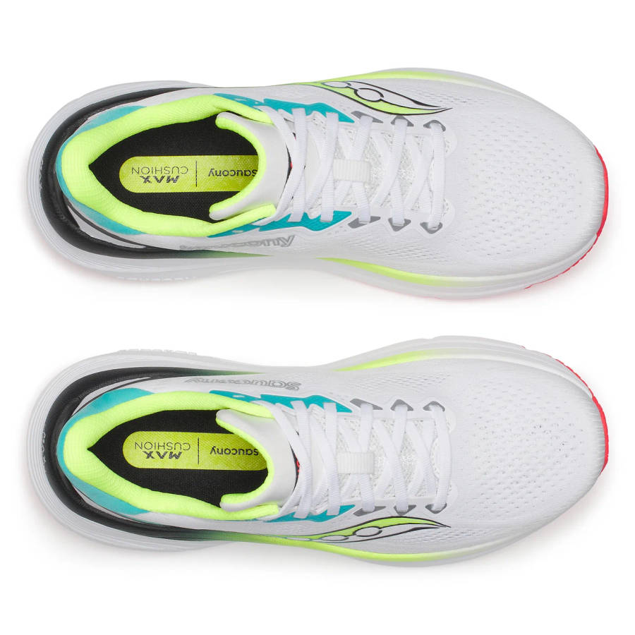 Saucony Guide 19 Road Running Shoes Men's (White/Citron)
