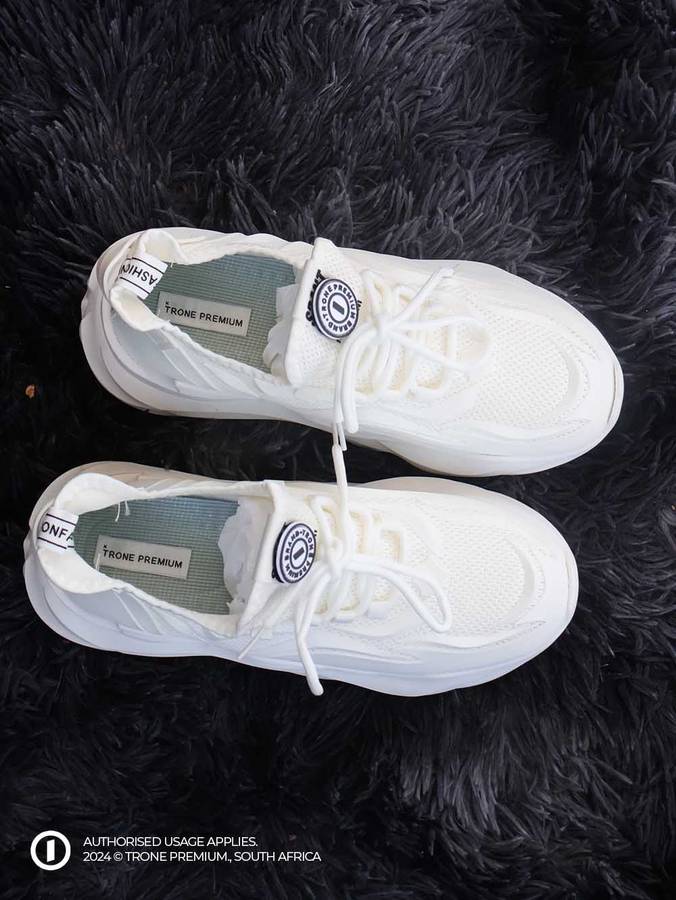 Obsession Cut Sneakers  White