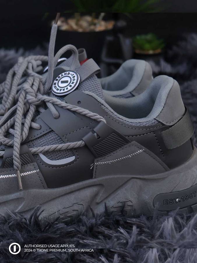 Rugged-X Pump Sneakers - Grey
