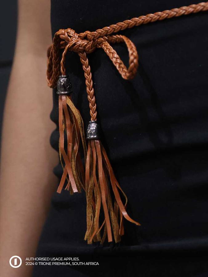Trone - Vintage Soga Leather Rope Belt.