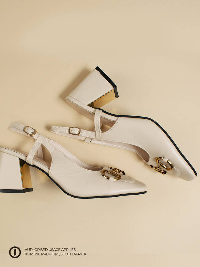 Trone x Riveria Slingback - Nude