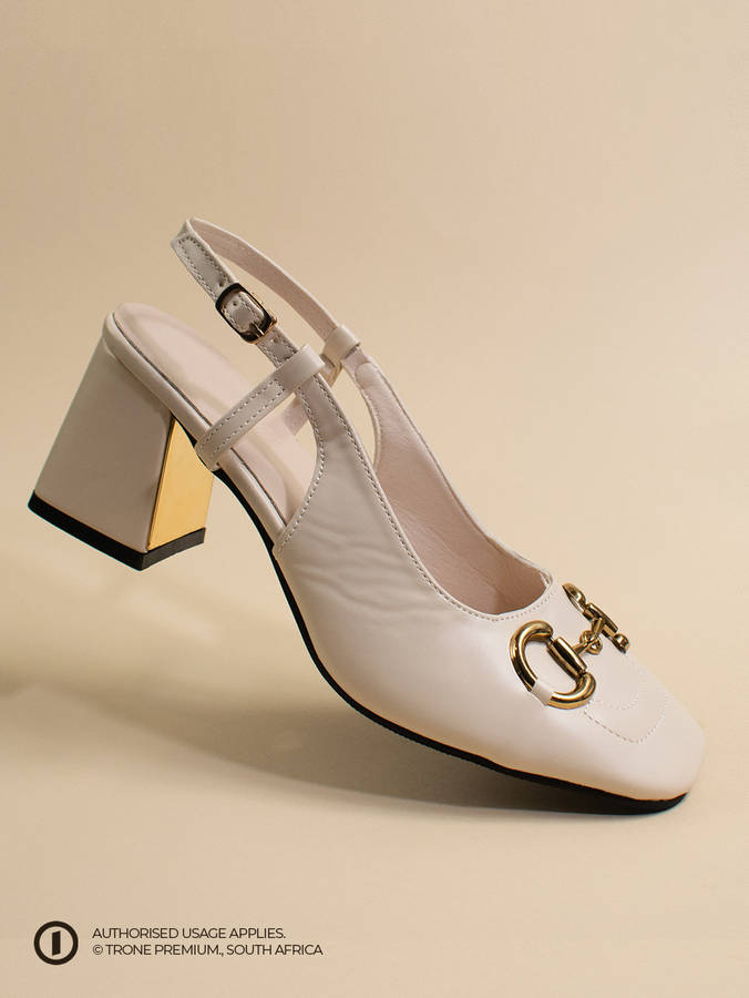 Trone x Riveria Slingback - Nude