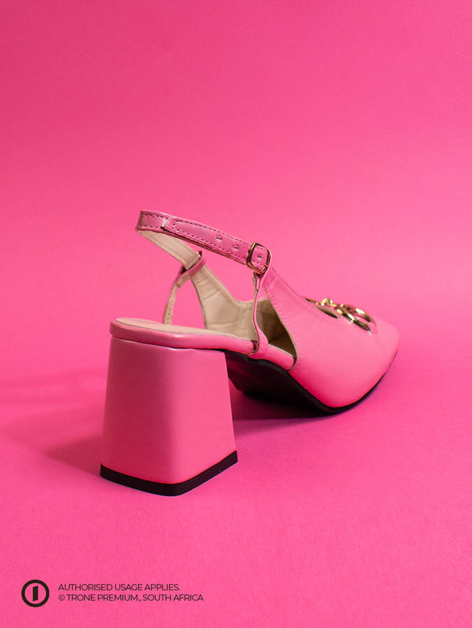 Trone x Riveria Slingback - Ruby Pink