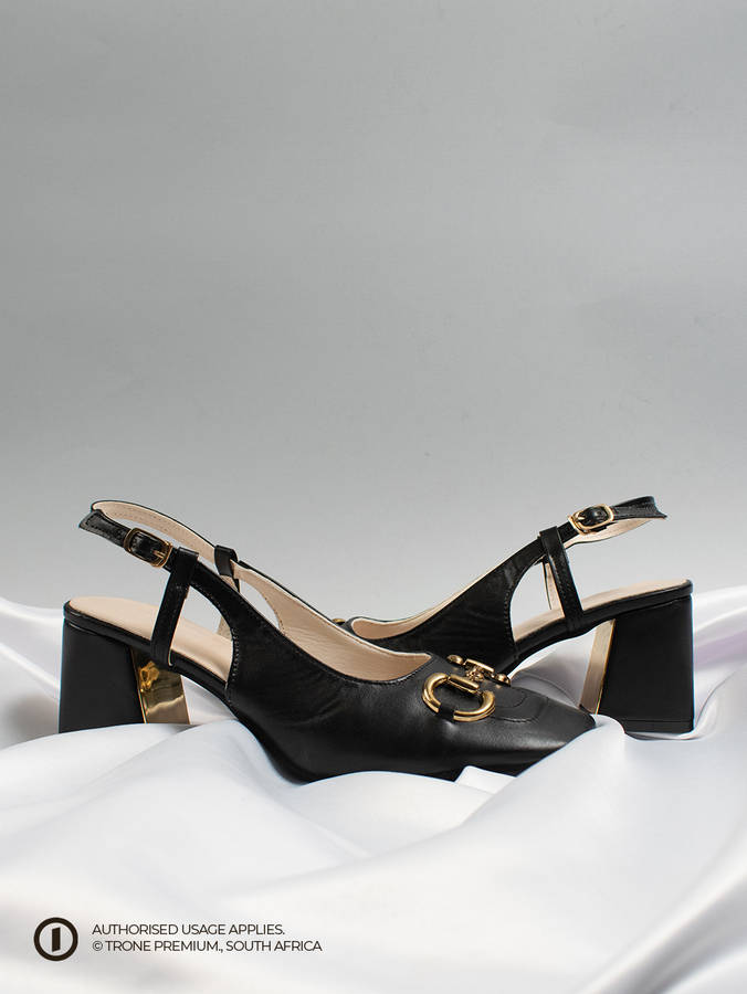 Trone x Riveria Slingback - Black