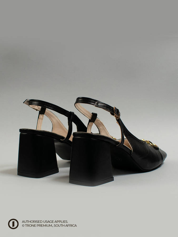 Trone x Riveria Slingback - Black