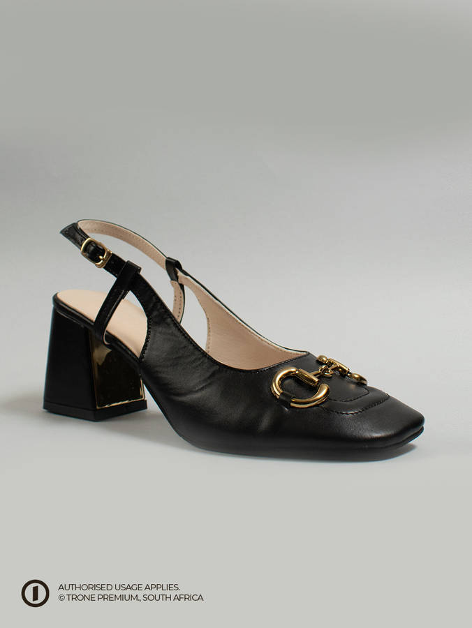 Trone x Riveria Slingback - Black