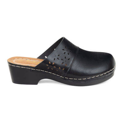 TTP Ladies Comfortable Mules with Cut-Out Decor