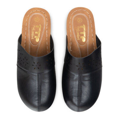 TTP Ladies Comfortable Mules with Cut-Out Decor