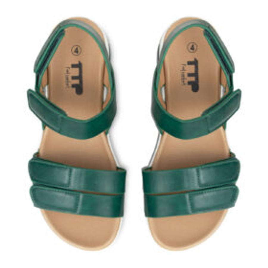 TTP Ladies Platform Sandals with Velcro Strap