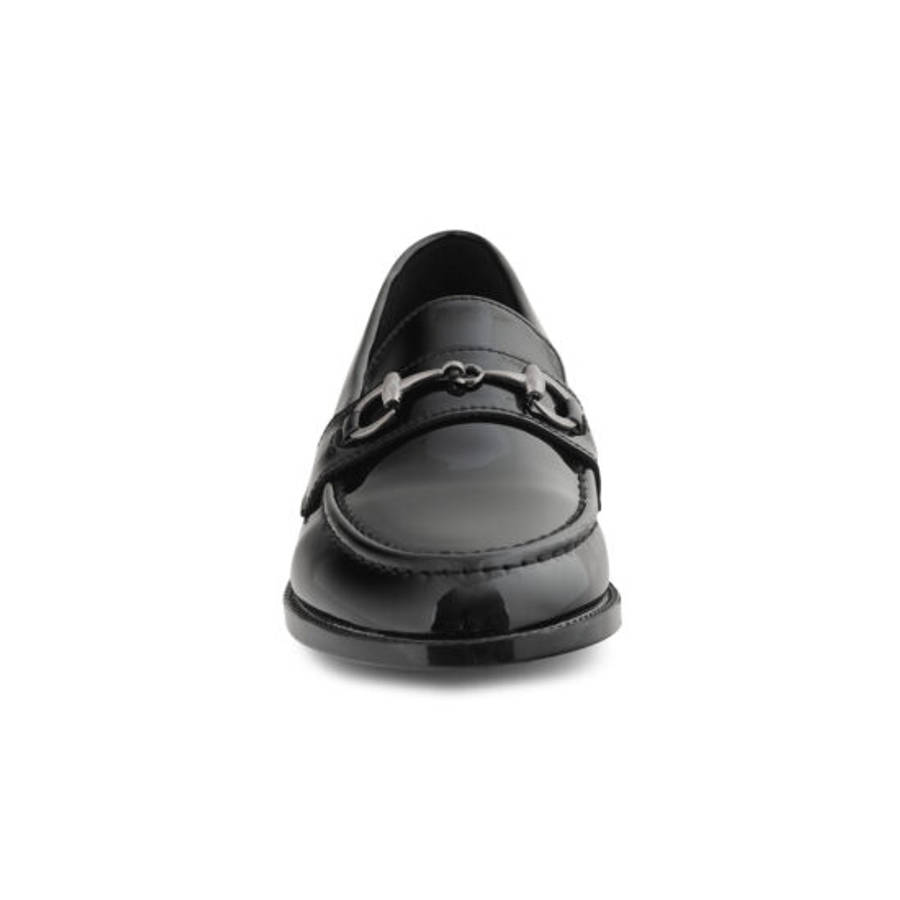 Aixir Patent Women's Loafers with Buckle decor
