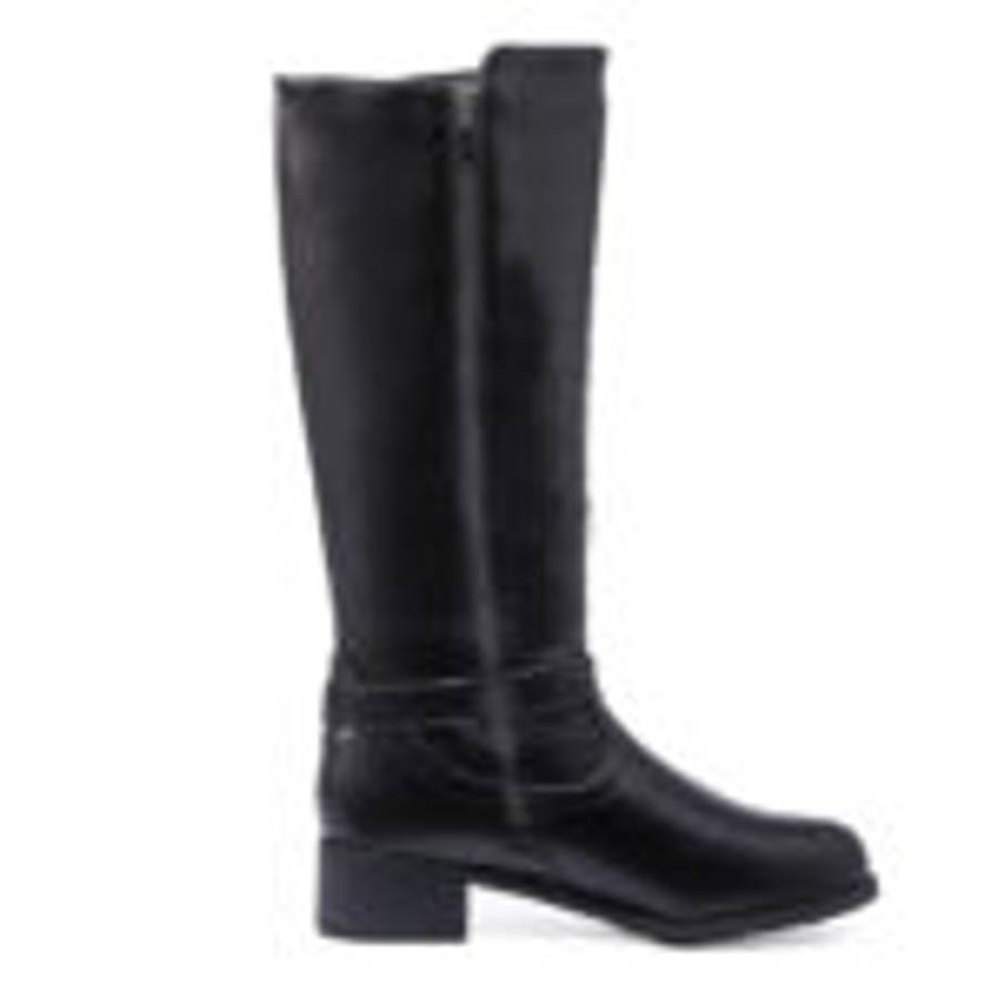 TTP Knee High Boot with Ankle Decor and Elasticated Back Shaft XB8227