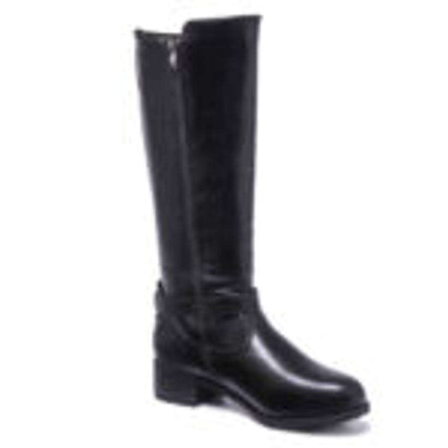 TTP Knee High Boot with Ankle Decor and Elasticated Back Shaft XB8227