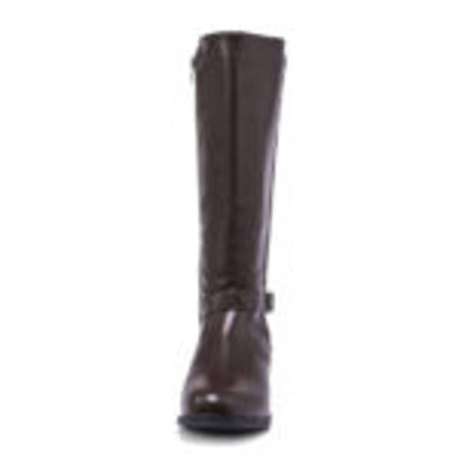 TTP Knee High Boot with Ankle Decor and Elasticated Back Shaft XB8227