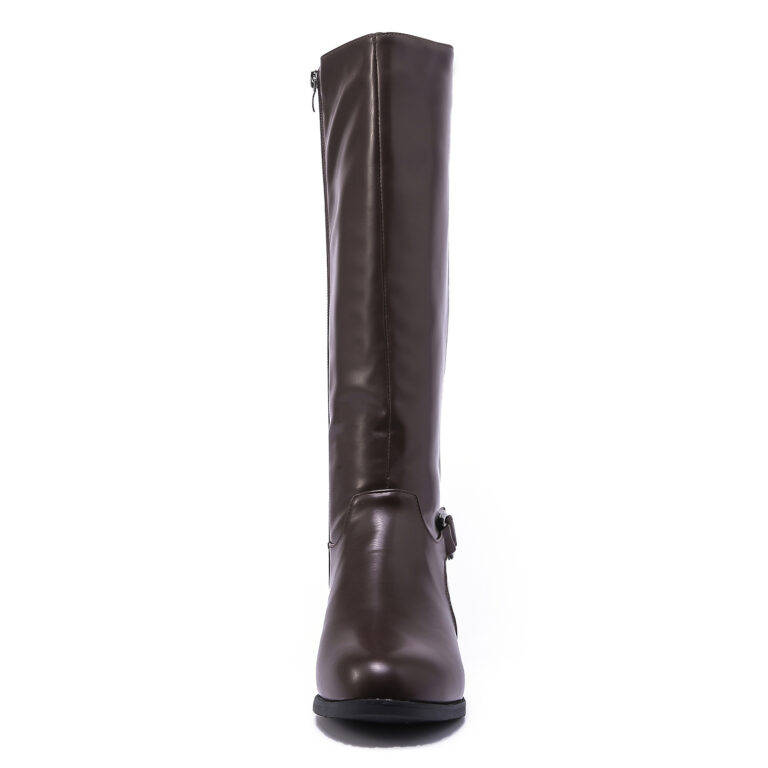 TTP Knee High Side Zipper Boot with Elasticated Back Shaft XB8230