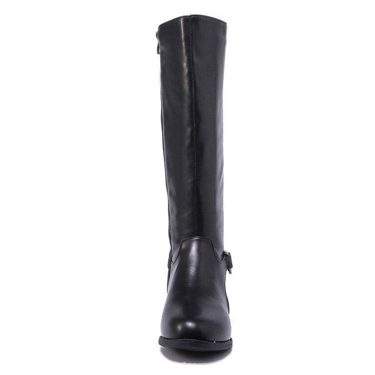 TTP Knee High Side Zipper Boot with Elasticated Back Shaft XB8230