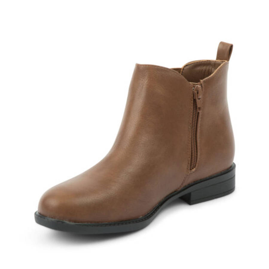 Alxir Ladies Ankle Boot with Elasticated Side and Side Zipper