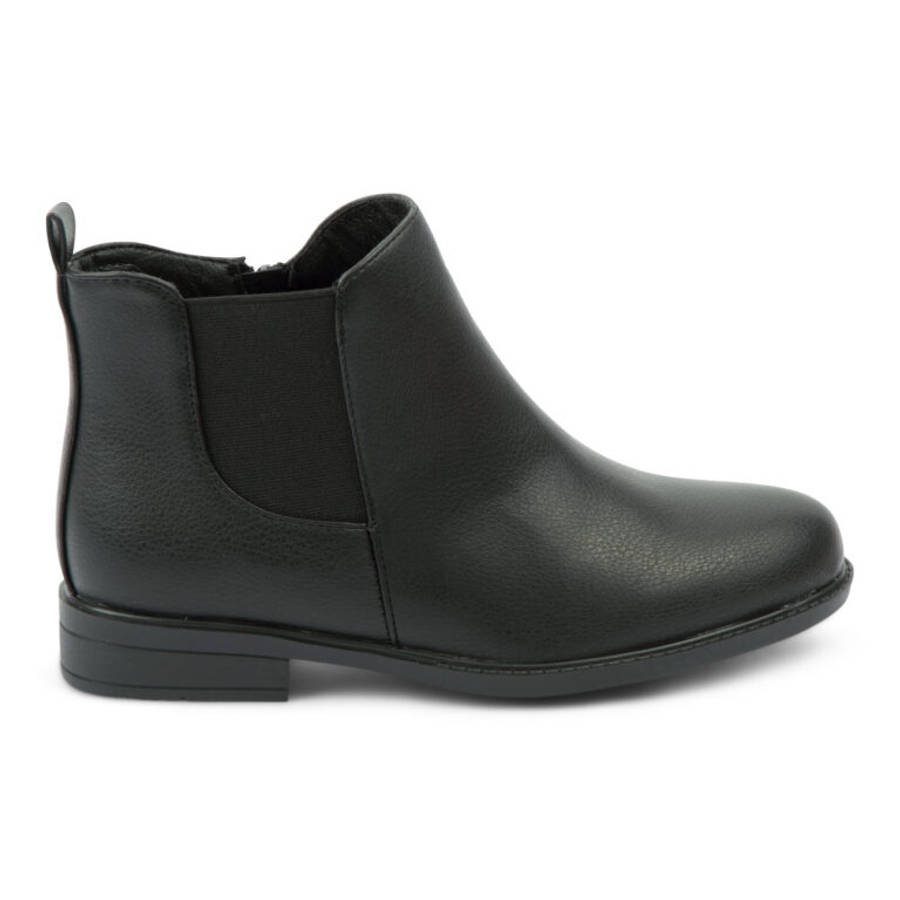 Alxir Ladies Ankle Boot with Elasticated Side and Side Zipper