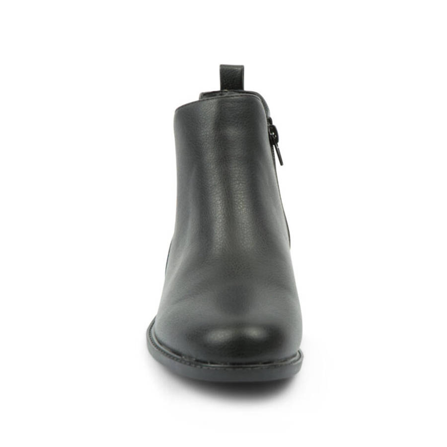Alxir Ladies Ankle Boot with Elasticated Side and Side Zipper
