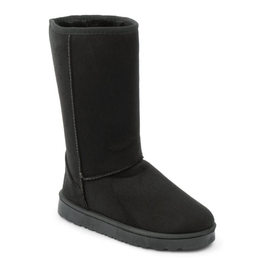 TTP Women's Suede Simple Mid-Calf Polar Boots