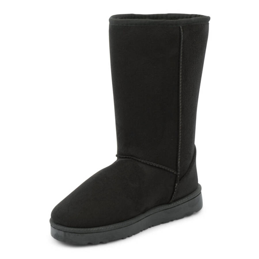 TTP Women's Suede Simple Mid-Calf Polar Boots