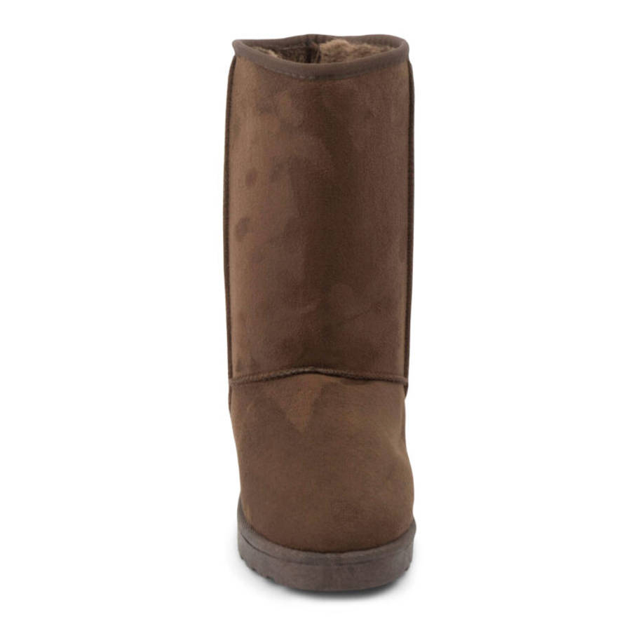 TTP Women's Suede Simple Mid-Calf Polar Boots