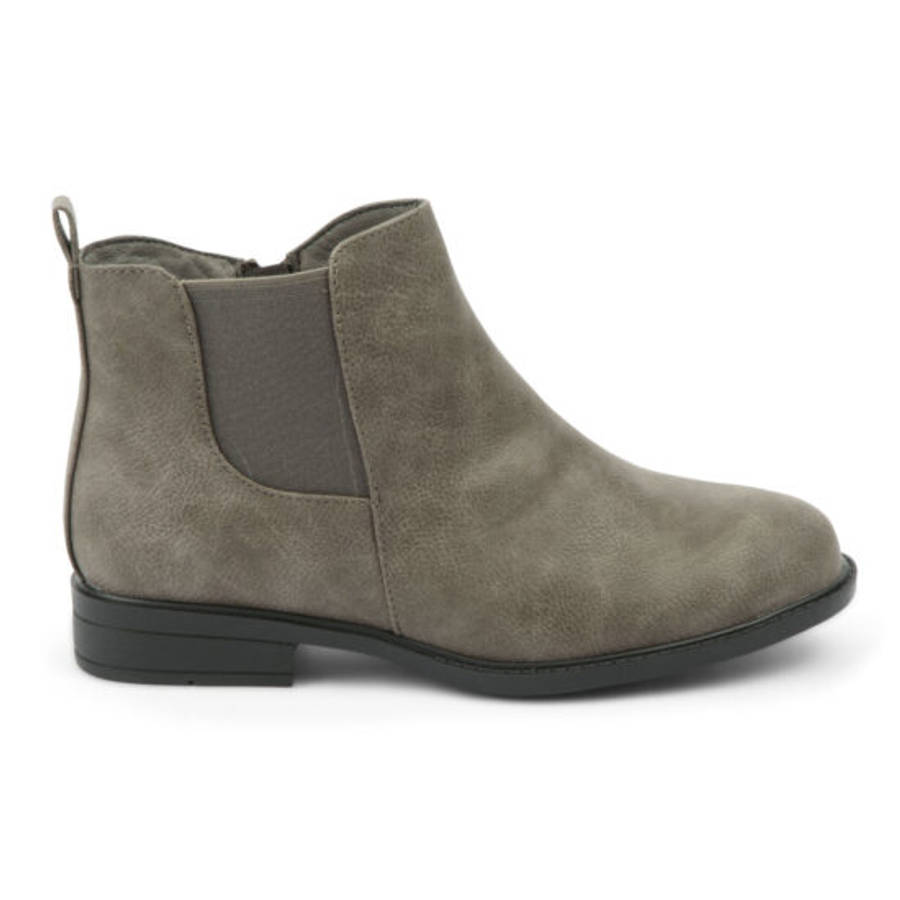 Alxir Ladies Ankle Boot with Elasticated Side and Side Zipper