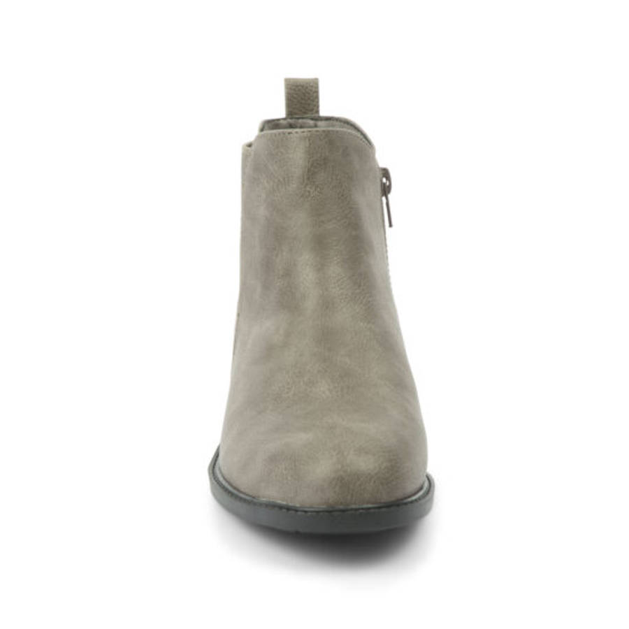 Alxir Ladies Ankle Boot with Elasticated Side and Side Zipper