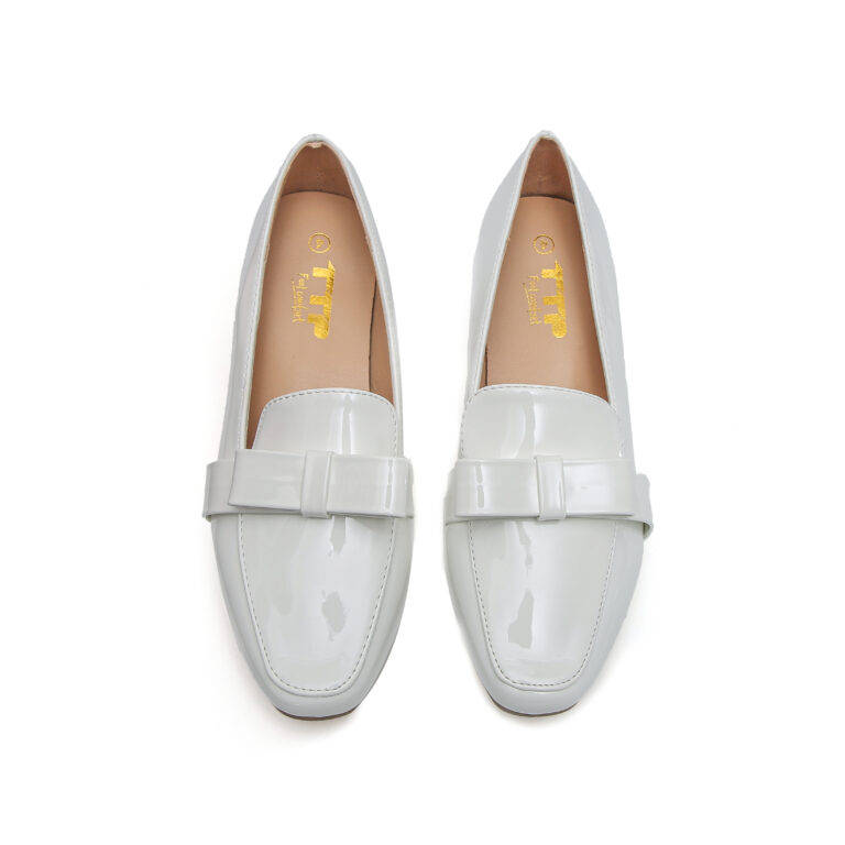 TTP Square Toe Patent Loafers with Ribbon Decor JSF9-1