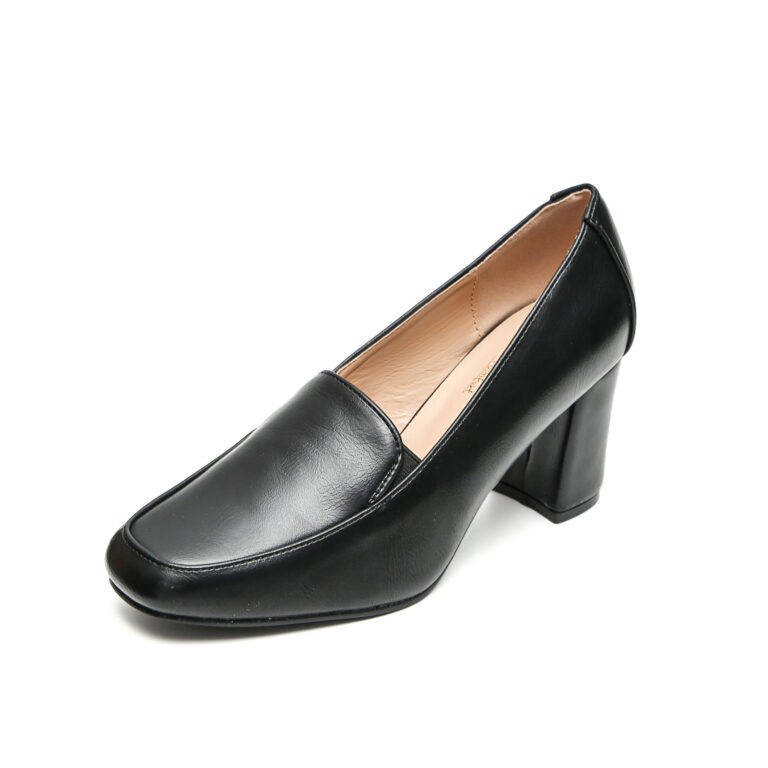 TTP Block Heel Square Toe High Heels JSF17