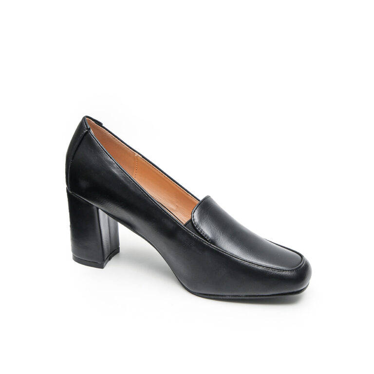TTP Block Heel Square Toe High Heels JSF17