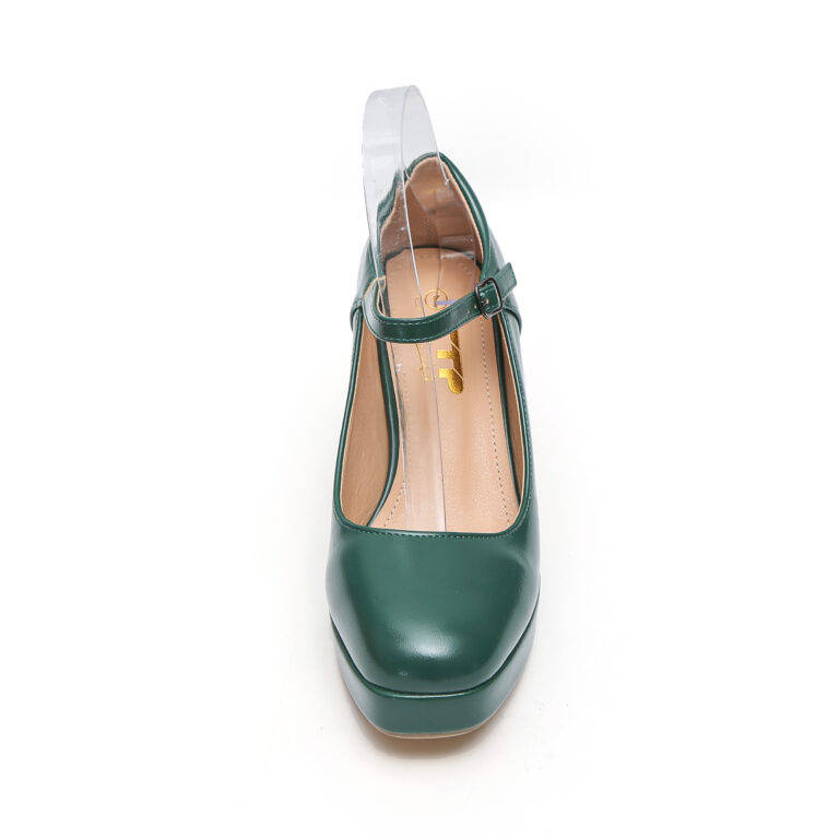 TTP Classic Block Heel Plarform High Heels with Ankle Strap JSF11