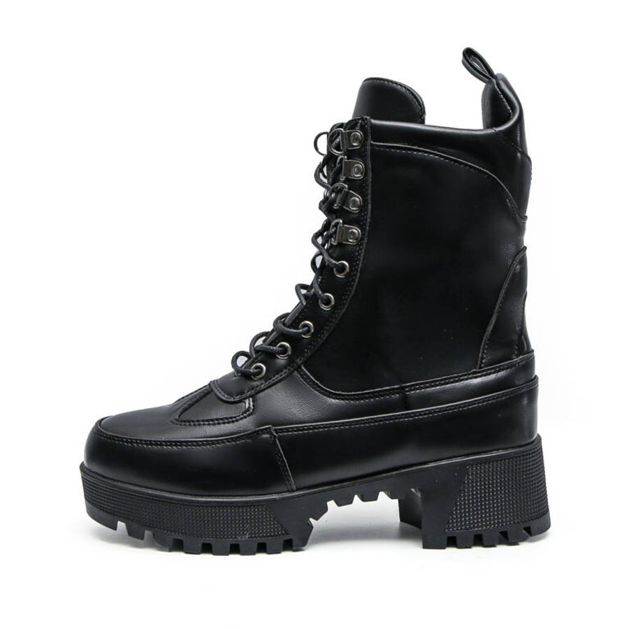 TTP Sleek Platform Lace-up Ankle Boots XB502