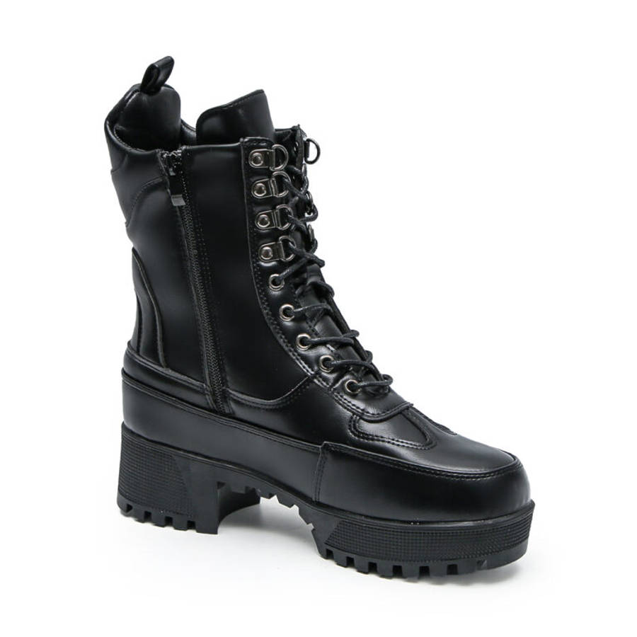 TTP Sleek Platform Lace-up Ankle Boots XB502
