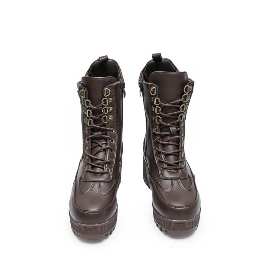 TTP Sleek Platform Lace-up Ankle Boots XB502