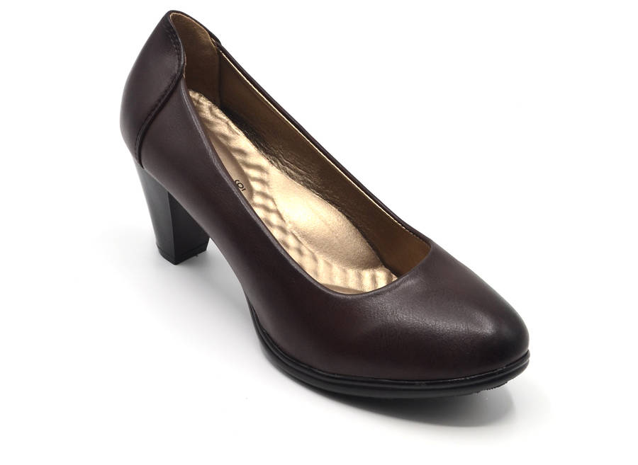 TTP Medium Heel Classic Round Toe Courts