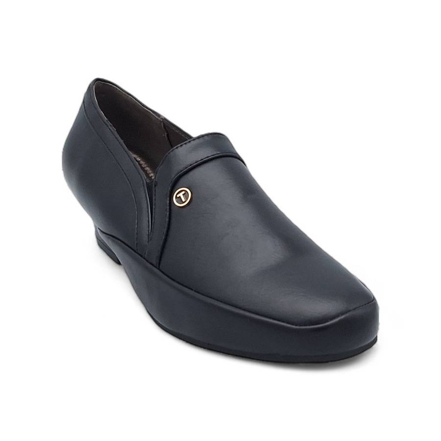 TTP Women PU Square Toe Block Heels HT727-3