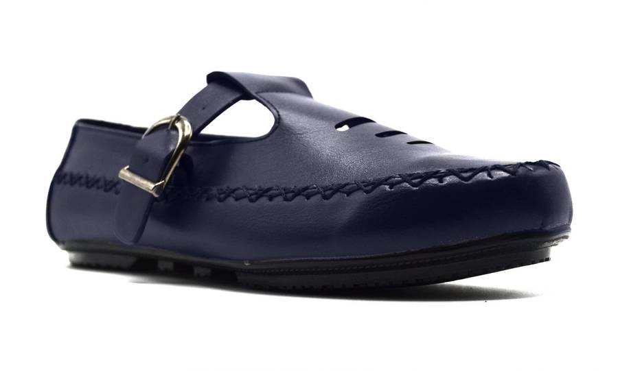 TTP Men's Buckle Moccasin with Cut out Details on Vamp