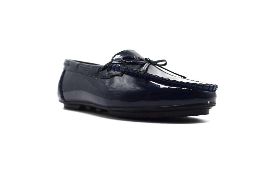 TTP Women's High Gloss Moccasin with Bow Decor on Vamp 101052-LL
