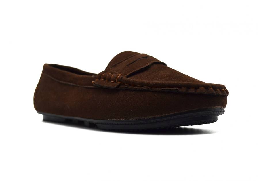 TTP Men's Suede Moccasin with Cut Out Detailed Decor on Vamp